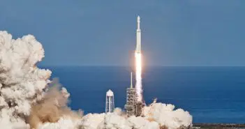 Space rocket launching sea carriers