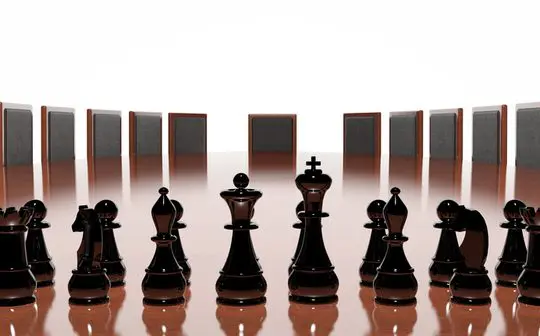 Boardroom Chess Pieces for AROSE article
