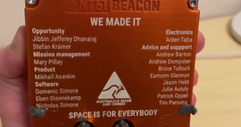 First launch of satellite failure recovery device Beacon tile
