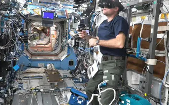 Pedal powers astronauts onboard ISS