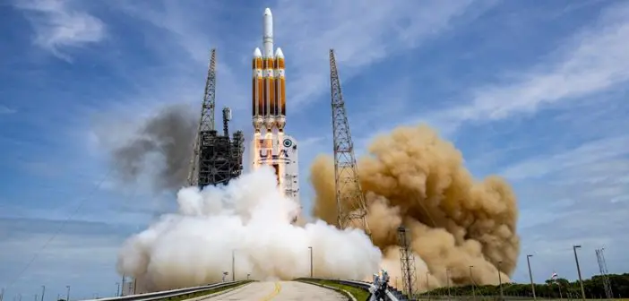 Image: The final ULA Delta IV Heavy rocket, carrying the NROL-70 mission for the National Reconnaissance Office, lifts off from Space Launch Complex-37 at 12:53 p.m. EDT on April 9. Credit: United Launch Alliance.