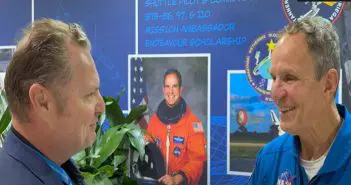 Astronaut Col. Mike Bloomfield speaking at Avalon Australia International Airshow 2025