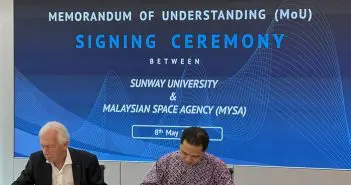 Malaysian Space Agency Inks Space MOU With Sunway University