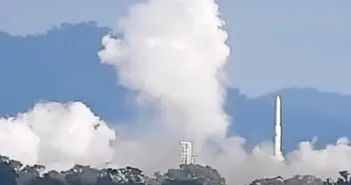 Eris rocket test flight 1 explodes at Bowen launch pad