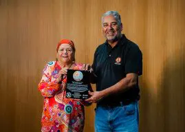 Indigenous artwork returns to South Australia after flying on Varda W-5 capsule