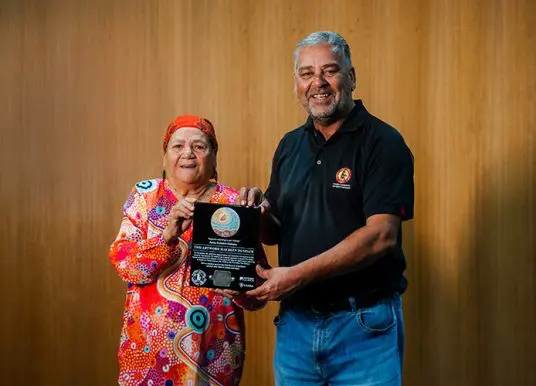 Indigenous artwork returns to South Australia after flying on Varda W-5 capsule