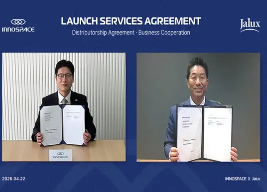 INNOSPACE and JALUX sign launch service agreement for 2028 HANBIT mission
