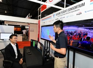 "Mr Baey Yam Keng, Senior Parliamentary Secretary, Ministry of Transport, and Mr Mark Yong, CEO / Co-Founder, Garuda Robotics at the first appearance of the Drone Operations Centre at Rotorcraft Asia 2019 and Unmanned Systems Asia 2019"