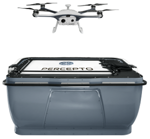 Percepto drone in a box - Take off