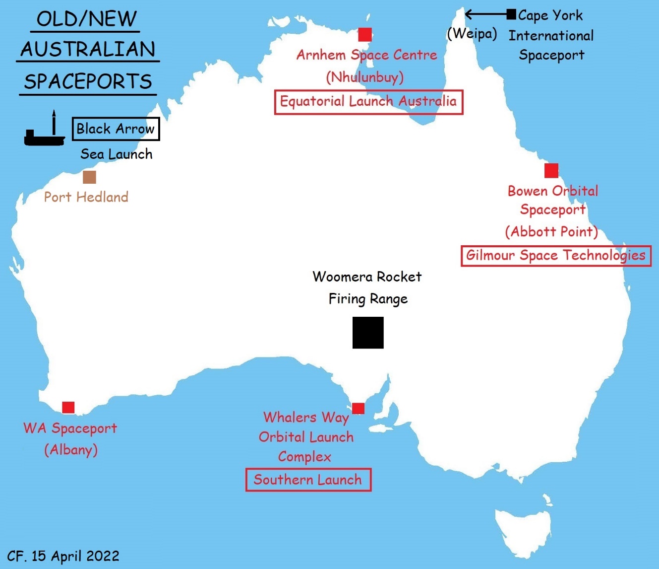 Australia's Old and New Potential Spaceports - SPACE & DEFENSE