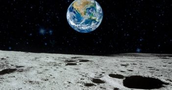 Planet Earth as soon from the Moon