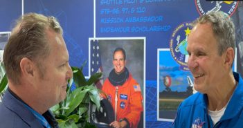 Astronaut Col. Mike Bloomfield speaking at Avalon Australia International Airshow 2025