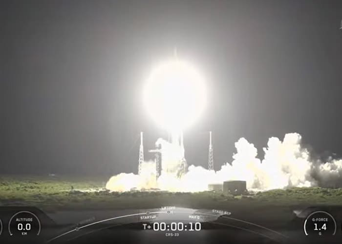 SpaceX 33rd resupply mission launches