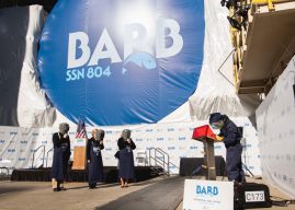 Keel Laying of Virginia-Class Attack Submarine Barb (SSN 804)